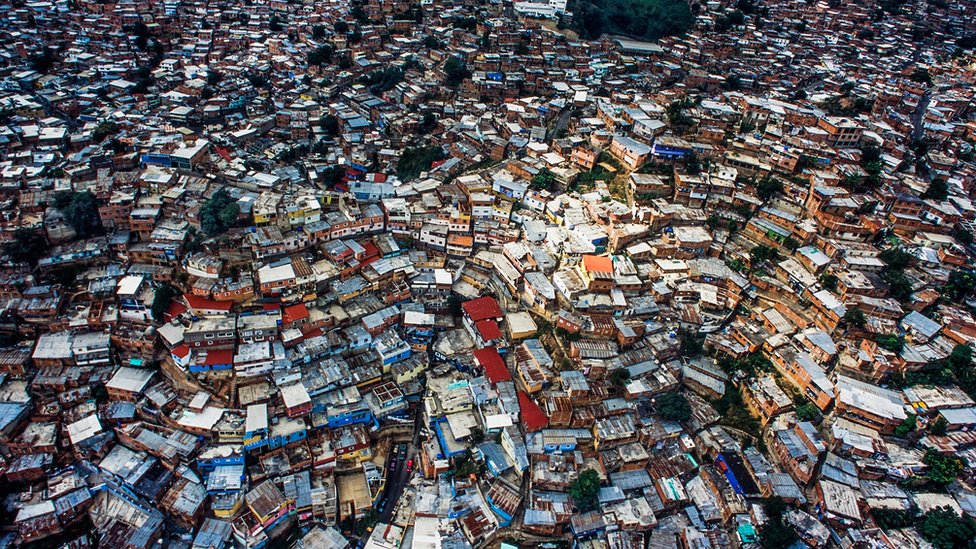 委內瑞拉首都加拉加斯的貧民聚集地