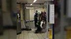 Officers at tube station