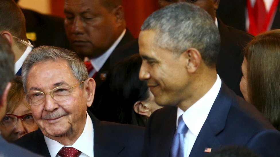 Raúl Castro y Barack Obama