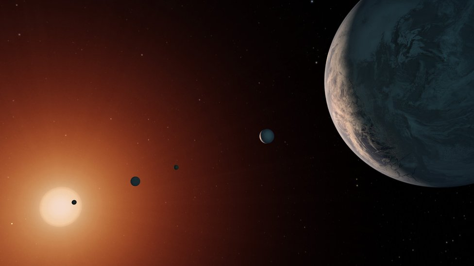 Ilustración de TRAPPIST-1. Foto: NASA/JPL-Caltech.