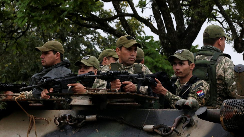 ¿Cuántos soldados hay en Paraguay