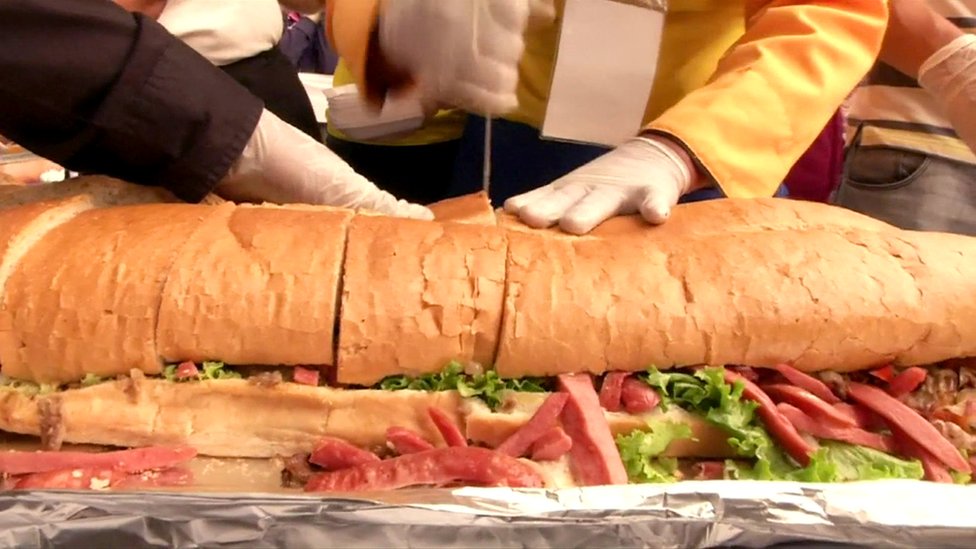 Seven supersized food creations from around the world