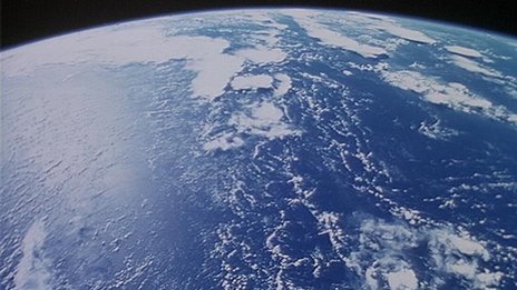 Surface of Earth as seen from space