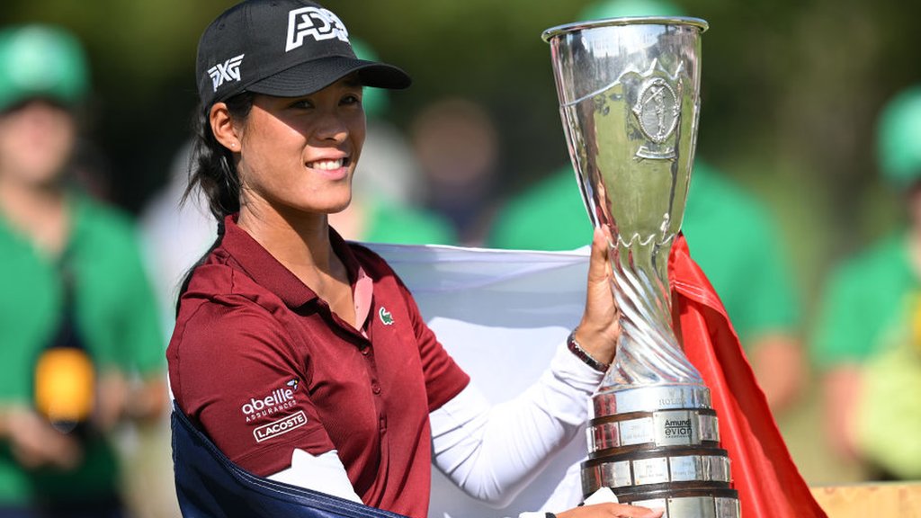 Local favourite Celine Boutier jumps into lead at Evian Championship