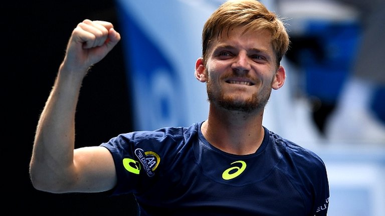 Australian Open 2017: David Goffin beats Dominic Thiem to reach quarter-final