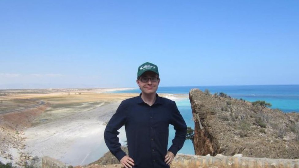 Henrik Jeppesen en la isla de Socotra, Yemen, frente a las costas del Cuerno de África