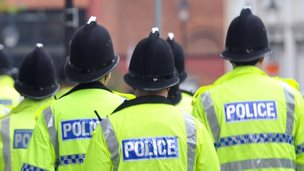 Police officers in Manchester in 2011