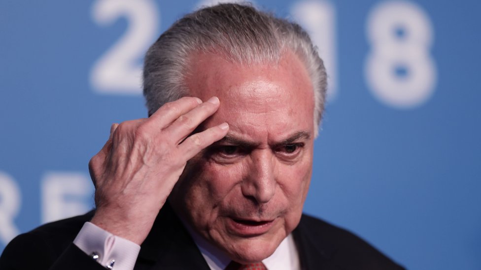 Michel Temer: Brazil ex-president arrested in corruption probe