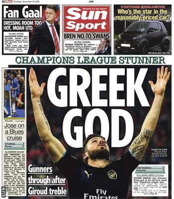 Sun back page