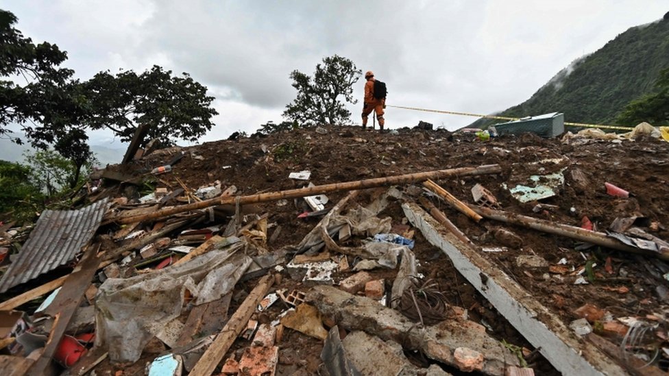 Colombia landslide: At least 17 killed and five injured