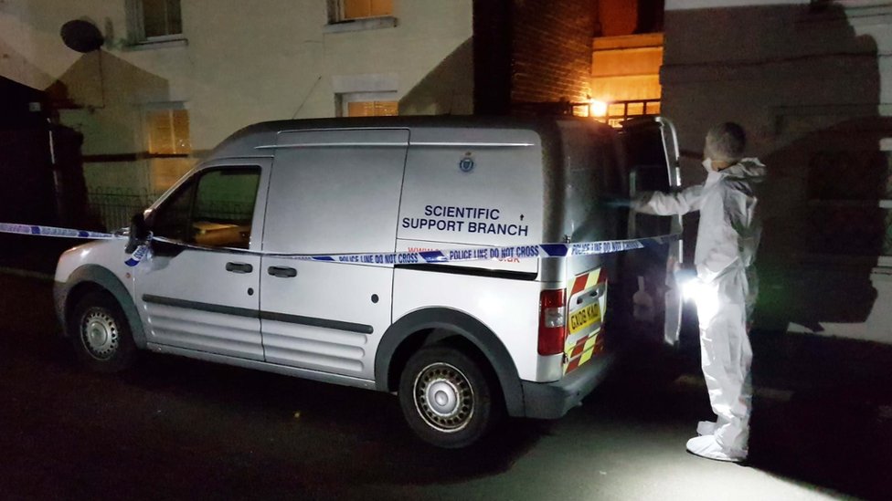 Police at scene
