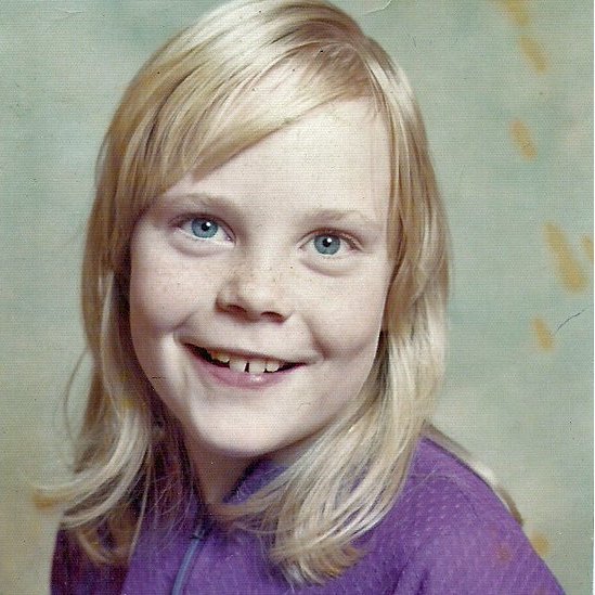 Pauline Dakin a los 7 años.