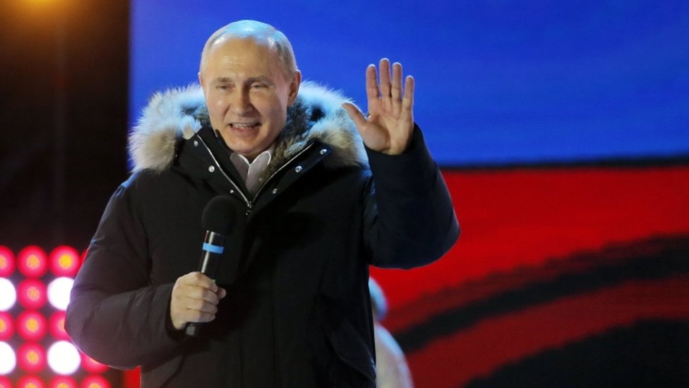 بوتين بعد إعلان فوزه في الانتخابات