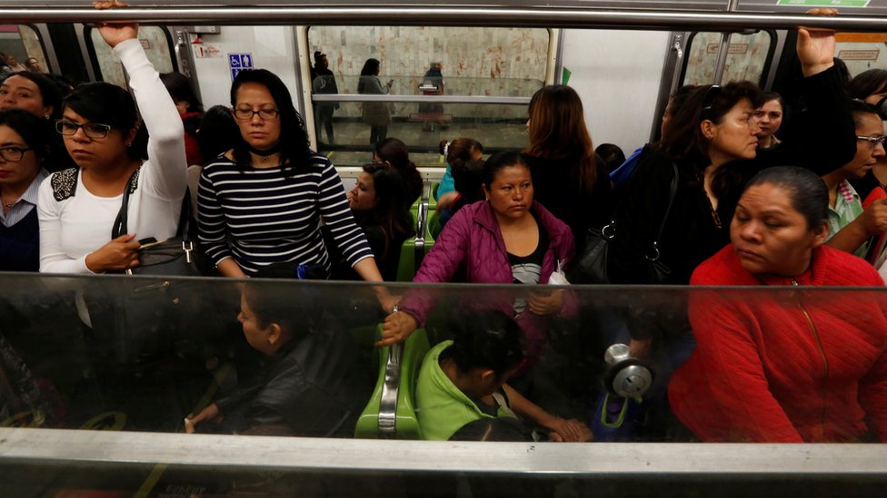 kereta api, perempuan, Meksiko