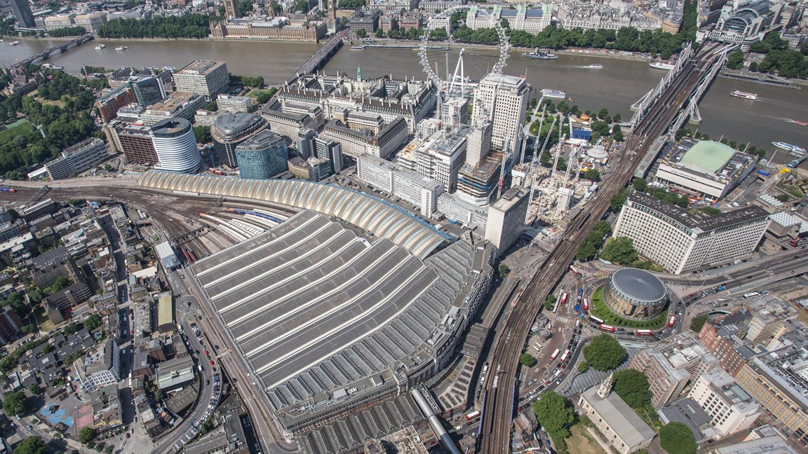 London Waterloo's century-old glass roof rebuilt
