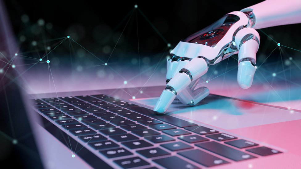 Tecnología de inteligencia artificial robot inteligente ai transformación  de tecnología futurista artificial