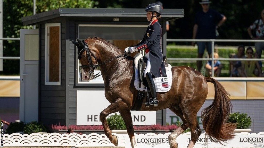 Equestrian Charlotte Dujardin leads Britain to team gold at