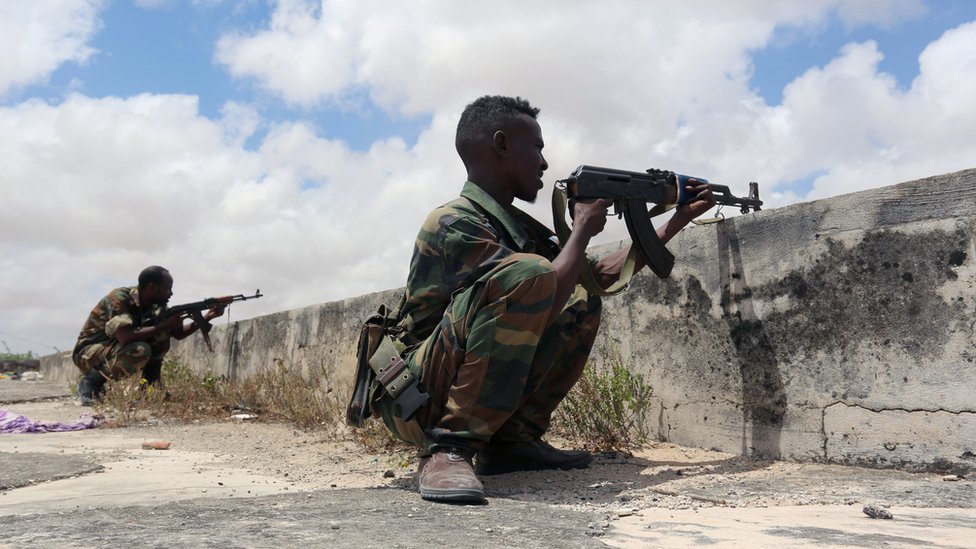 عناصر من الجيش الصومالي خلال معارك في مقديشو