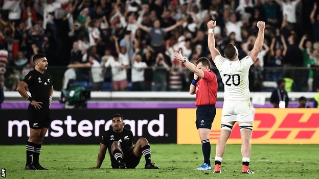 【ラグビーW杯】 イングランドが決勝進出 ニュージーランドは3連覇ならず - BBCニュース