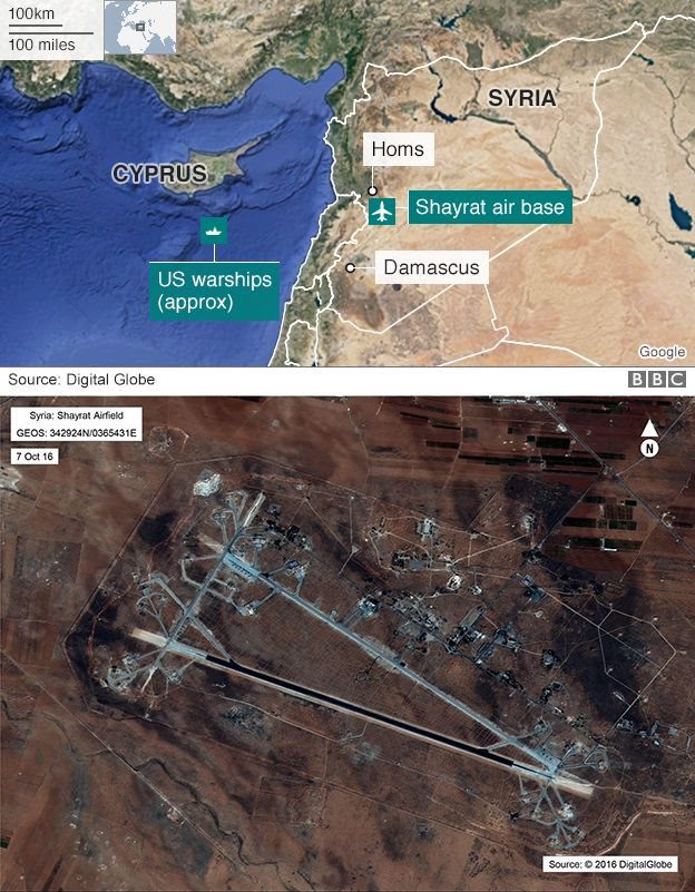 Pangkalan angkatan udara Suriah.