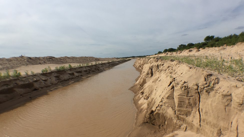 Río Pilcomayo en la zona de El Pantalón paraguayo. Foto: Gabriela Torres.