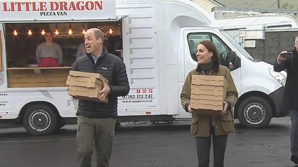 What is William and Kate's pizza order?