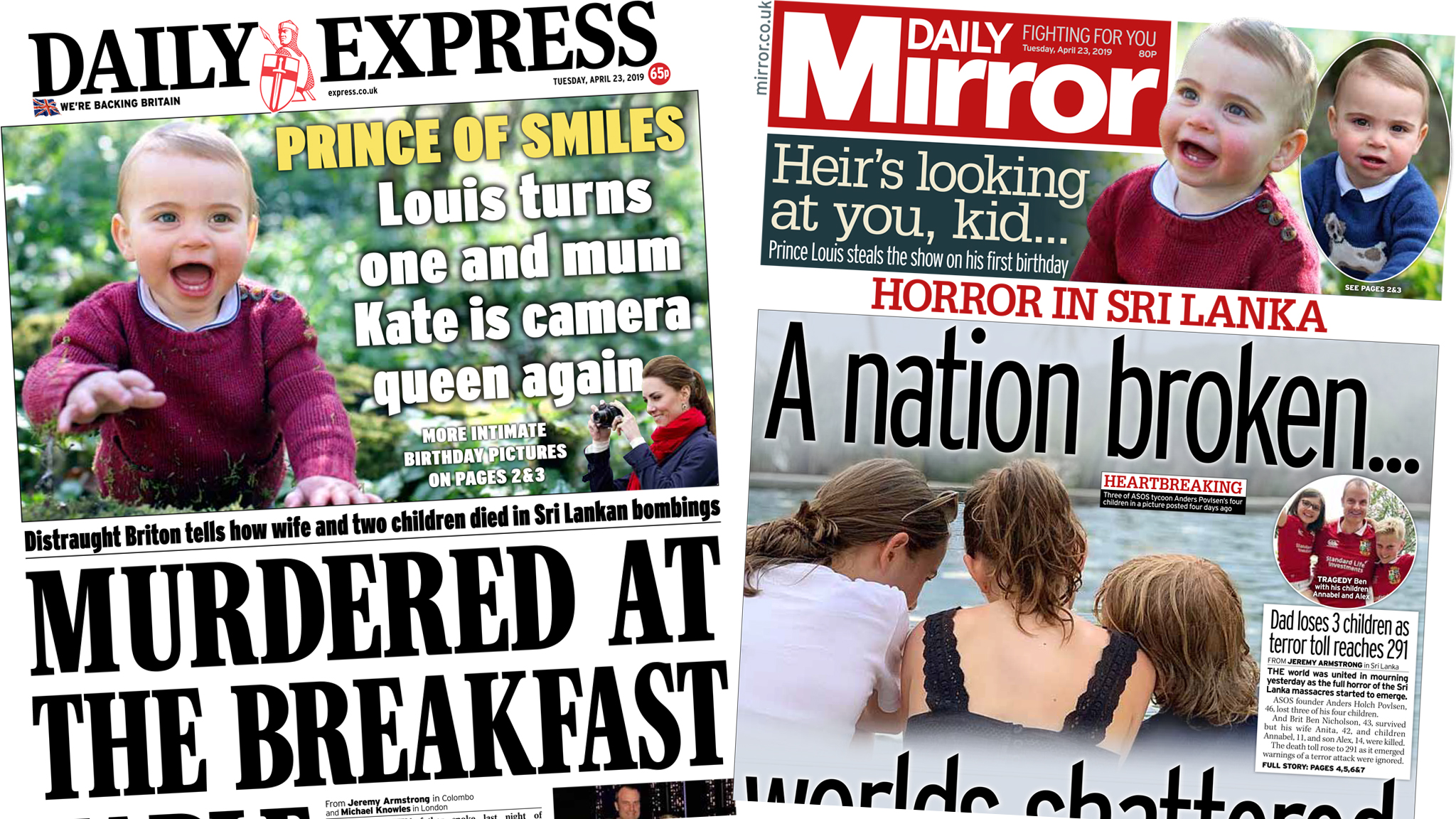 Newspaper headlines: 'A nation broken' by bombings