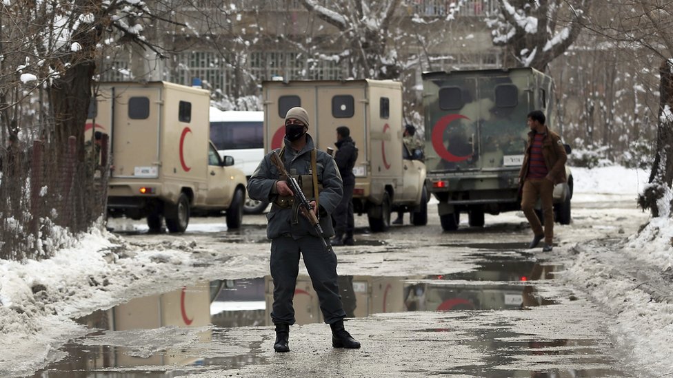 Lokasi serangan bom bunuh diri di Kabul