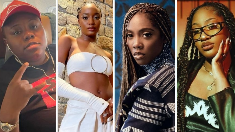 976px x 549px - Tiwa Savage, Teni, Ayra Starr, Tems, female Nigerian artistes wey fit  headline 2022 - BBC News Pidgin