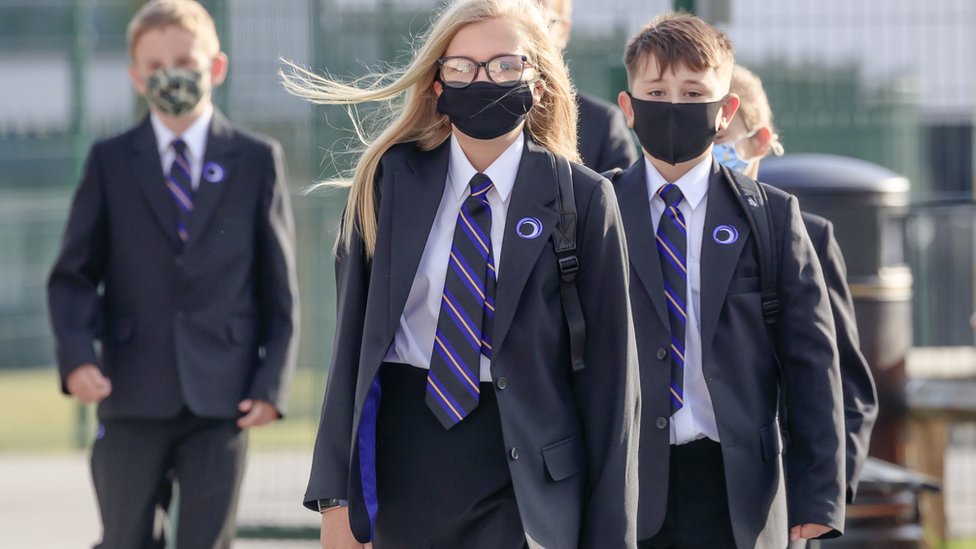 School face masks worn to avoid Covid row - claims