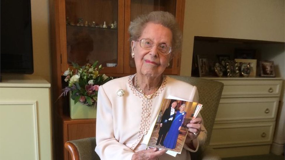 Woman celebrates 100th birthday as King crowned