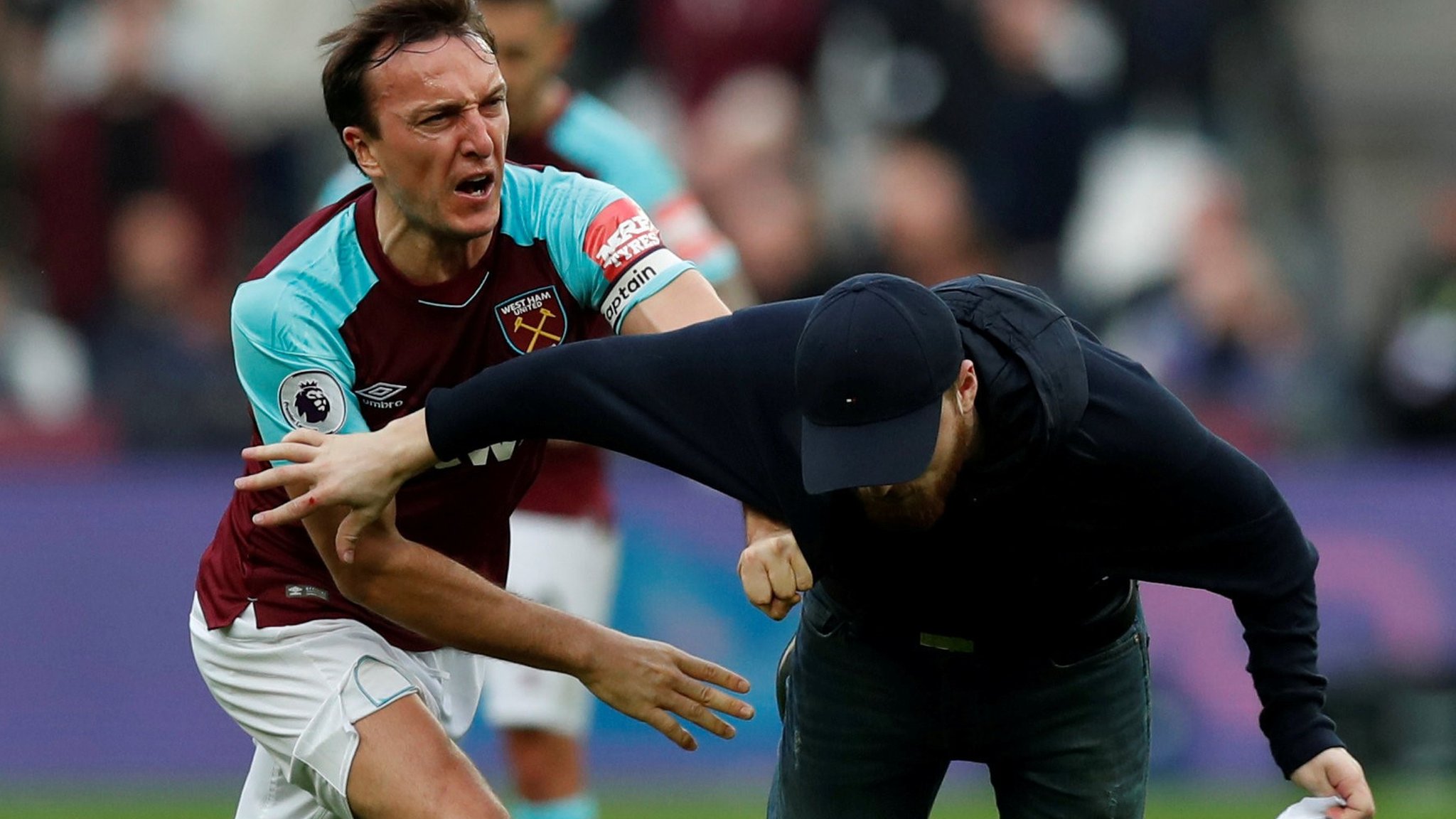 West Ham give lifetime bans to pitch invaders at Burnley game