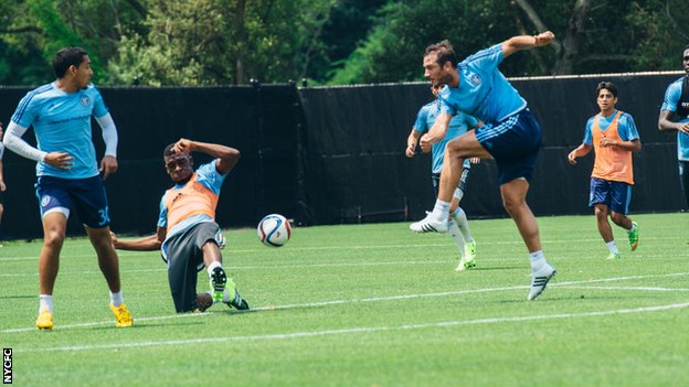 Frank Lampard trains with New York City FC