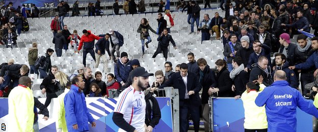 Fans at the Stade de France