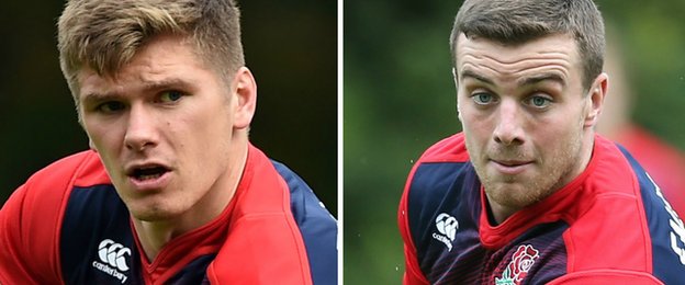 Owen Farrell and George Ford