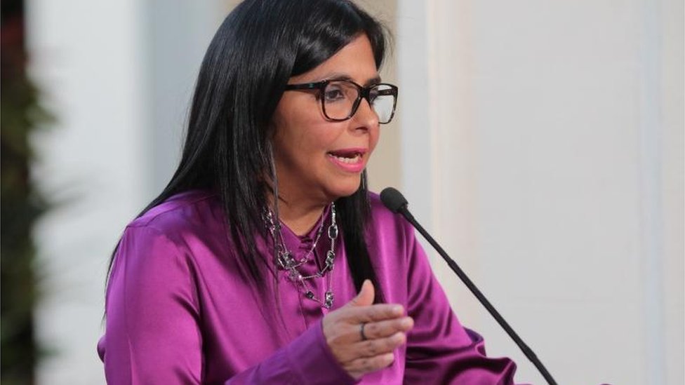 Delcy Rodríguez, canciller venezolana.
