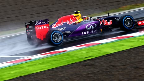 Kvyat tops rainy second practice