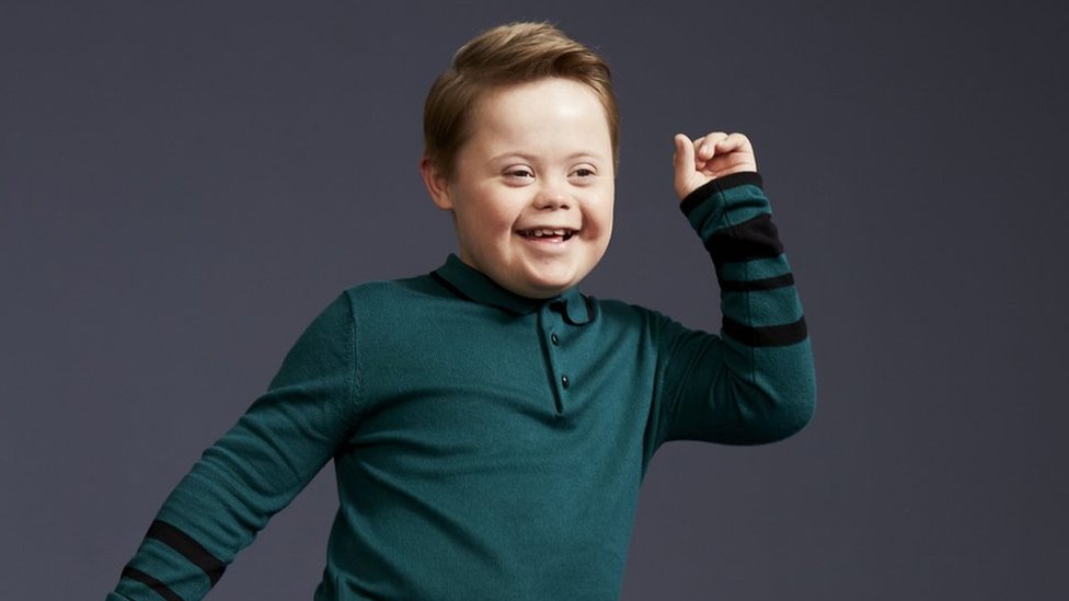 Modelling debut for boy, 11, with Down's syndrome