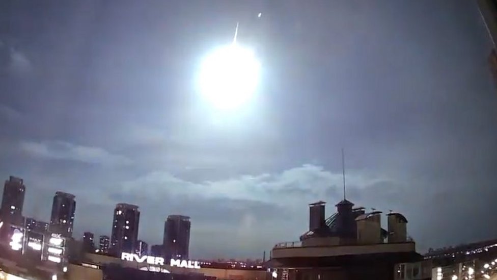 Blinding flash over Kyiv was probably meteor
