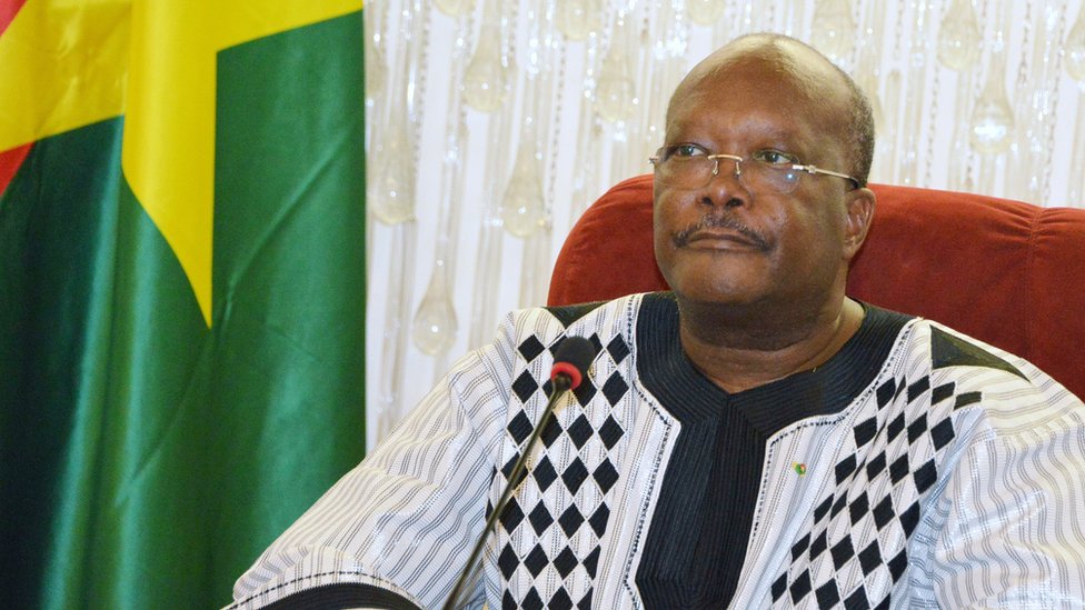 Burkina Faso's President Marc Kabore