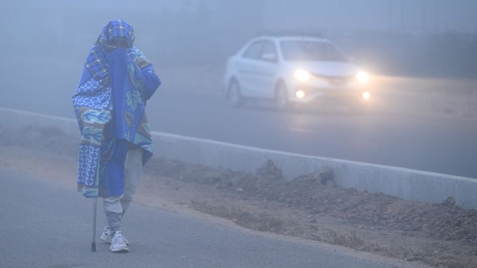 Cold wave and fog cause chaos in northern India