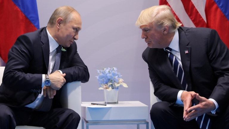 （激レア！）トランプ大統領　プーチン大統領　1オンス 銀貨　WOKE BROKE トランプ、プーチン両大統領が初会談 米選挙ハッキングも話題に - BBC