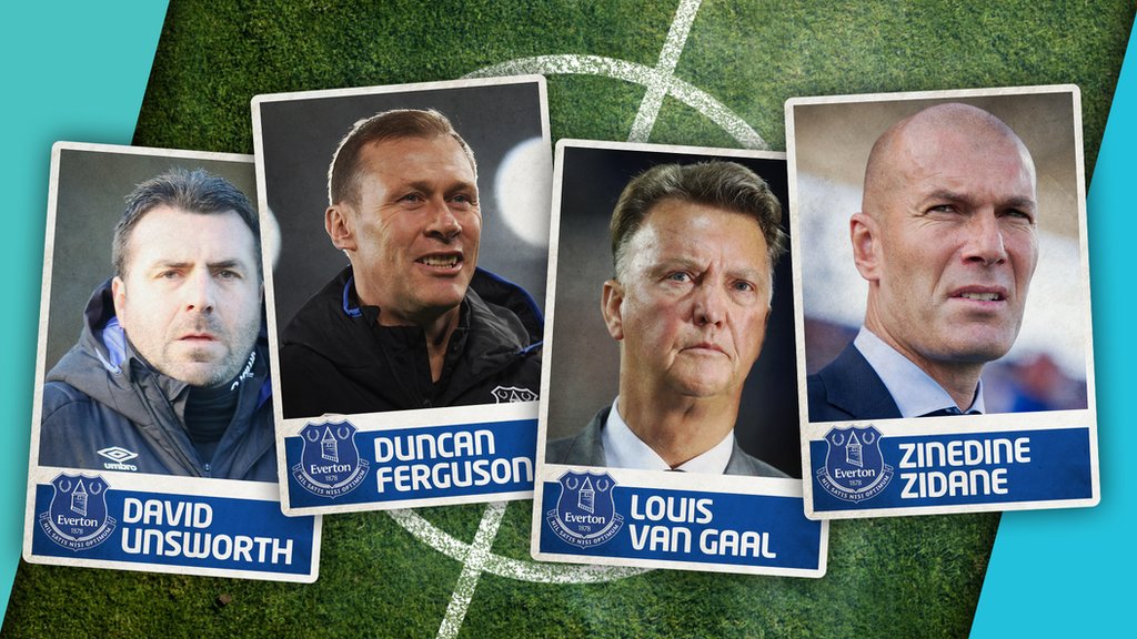 Kids pick out who they want to be Everton's new manager  CBBC Newsround