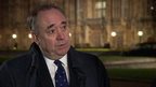 Alex Salmond speaking to the BBC.