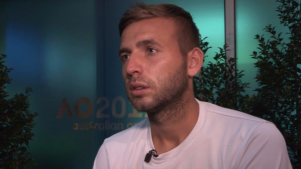 Australian Open: Dan Evans was 'flagging' against Jo-Wilfried Tsonga