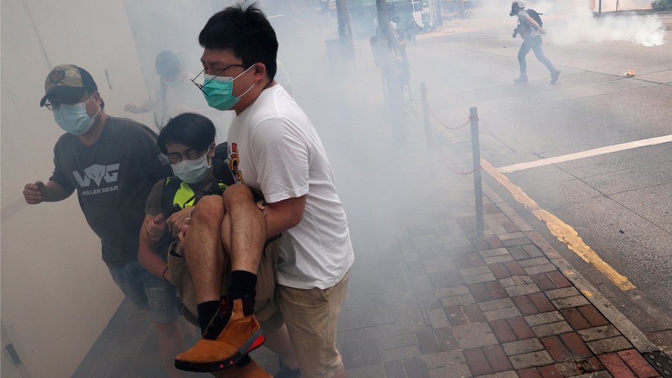 香港 国安法 立法决定草案引发抗议 警民冲突再现街头 c News 中文