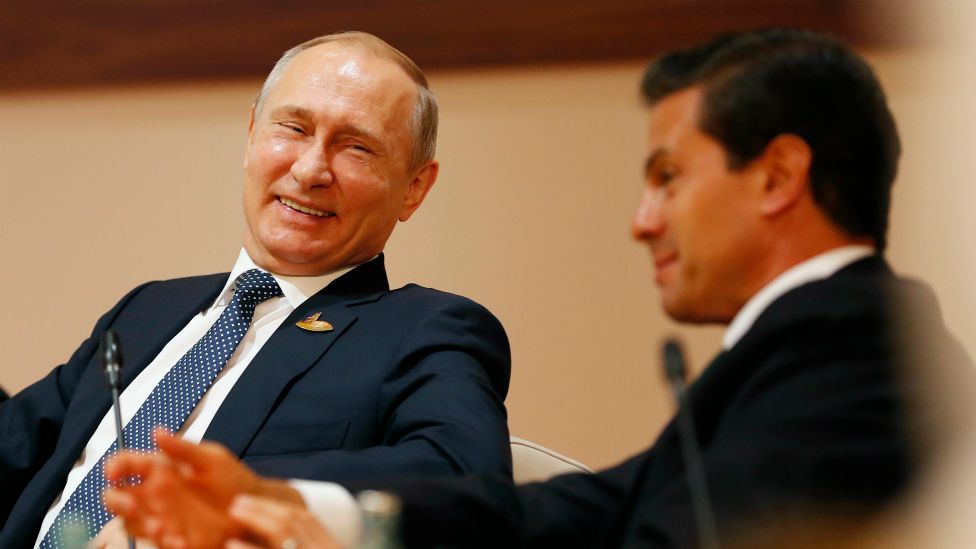 Vladimir Putin y Enrique Peña Nieto.