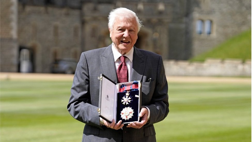 Attenborough receives royal honour at Windsor
