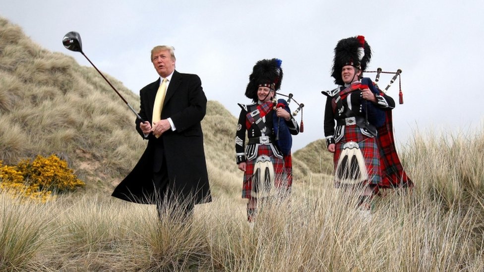 Losses at Donald Trump's Scottish golf resorts
