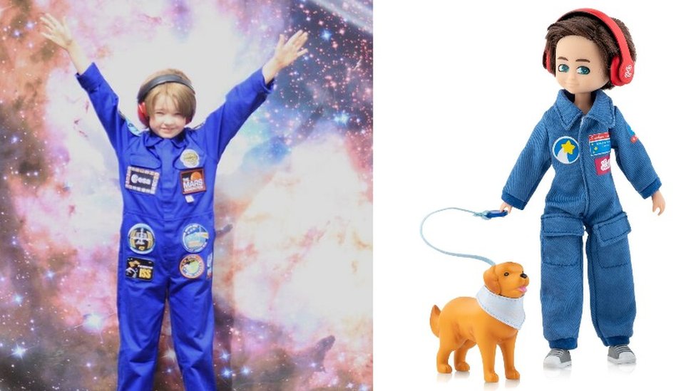 Autistic boy from NI inspiration for astronaut doll BBC News